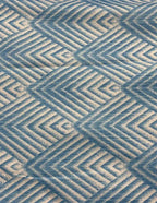 Tessuto Rasatello Spigato Celeste Azzurro 280h