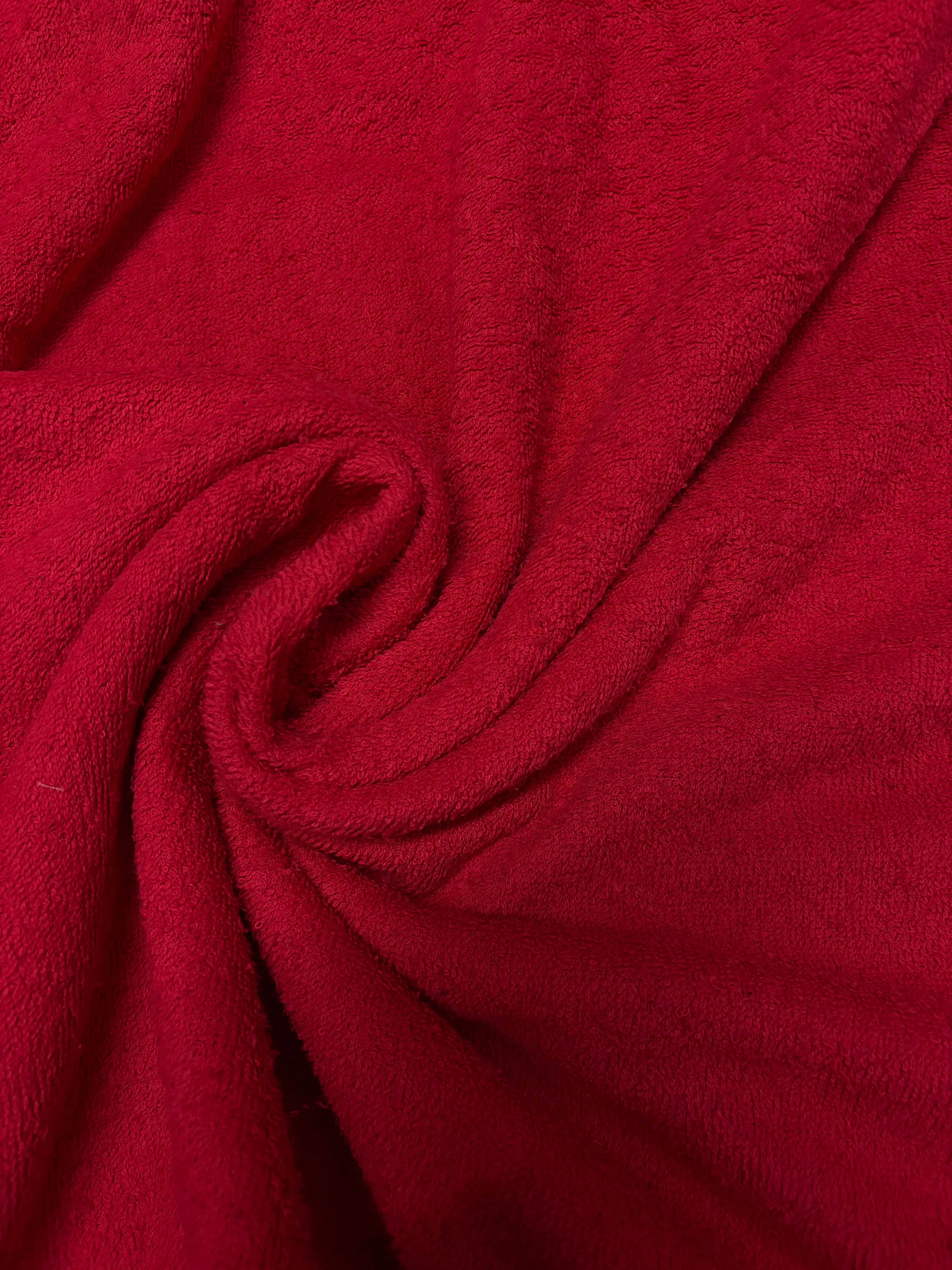 Tessuto Spugna Cotone 150H 0,5 m / ROSSO