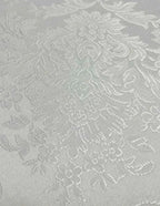 Tessuto Tappezzeria Damascato Jacquard Bianco 280H