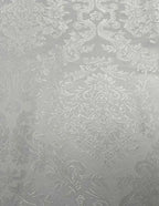 Tessuto Tappezzeria Damascato Jacquard Bianco 280H