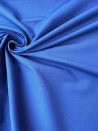 Tessuto Tappezzeria Panama Tinto in Filo 280cm 0,5 m / Blu Cina