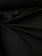 Tessuto Tappezzeria Panama Tinto in Filo 280cm 0,5 m / Nero