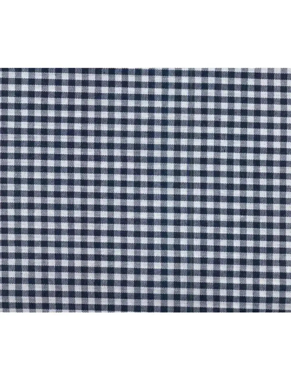 Tessuto Zephir Quadrettini Cotone 3x3 mm 0,5 m / Blu Scuro