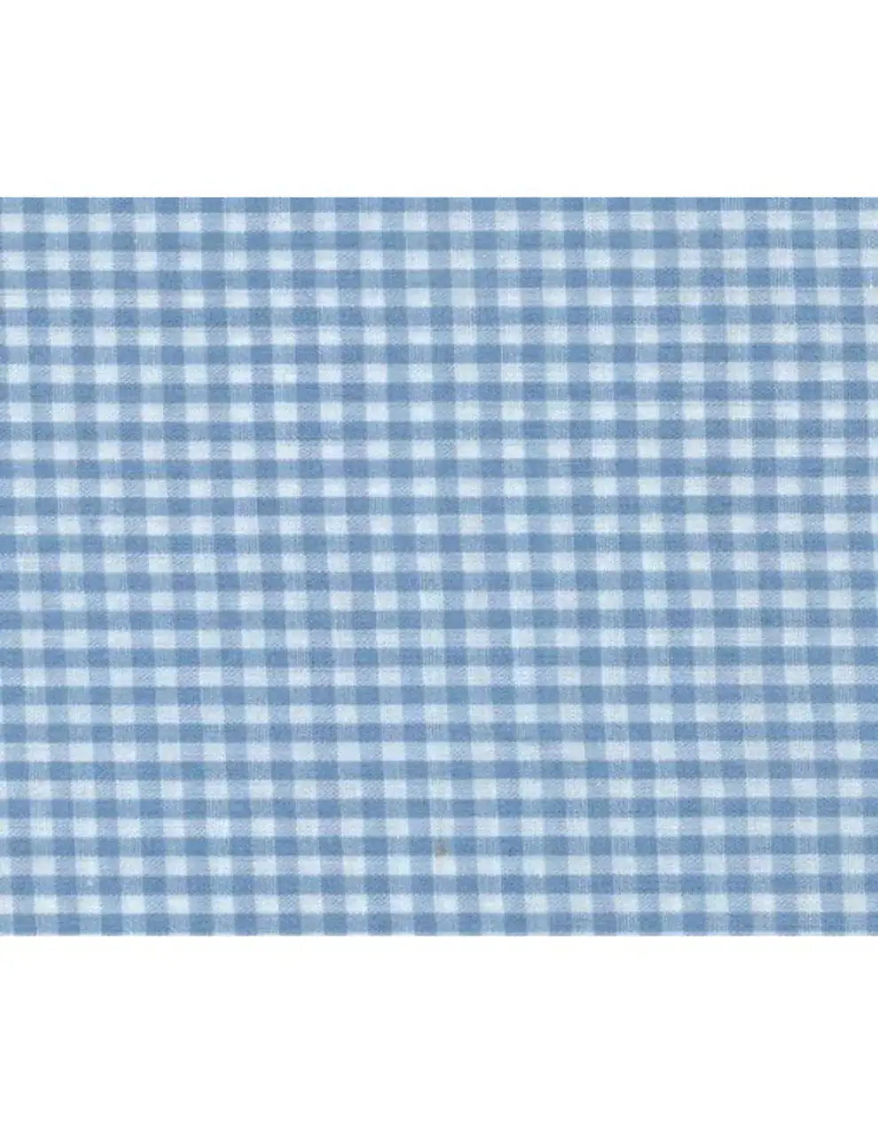 Tessuto Zephir Quadrettini Cotone 3x3 mm 0,5 m / Celeste