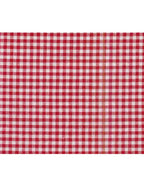 Tessuto Zephir Quadrettini Cotone 3x3 mm 0,5 m / Rosso