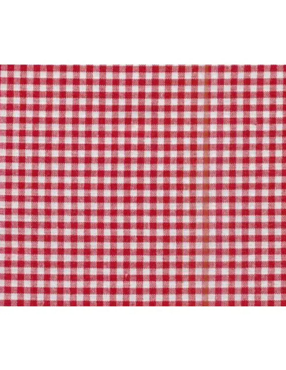 Tessuto Zephir Quadrettini Cotone 3x3 mm 0,5 m / Rosso