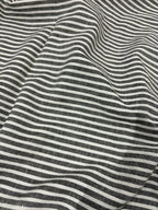 Tessuto cotone lino e cotone RIGATO GRIGIO SCURO MELANGE