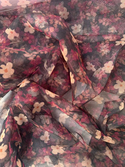 Tulle Floreale Provenzale Elastico