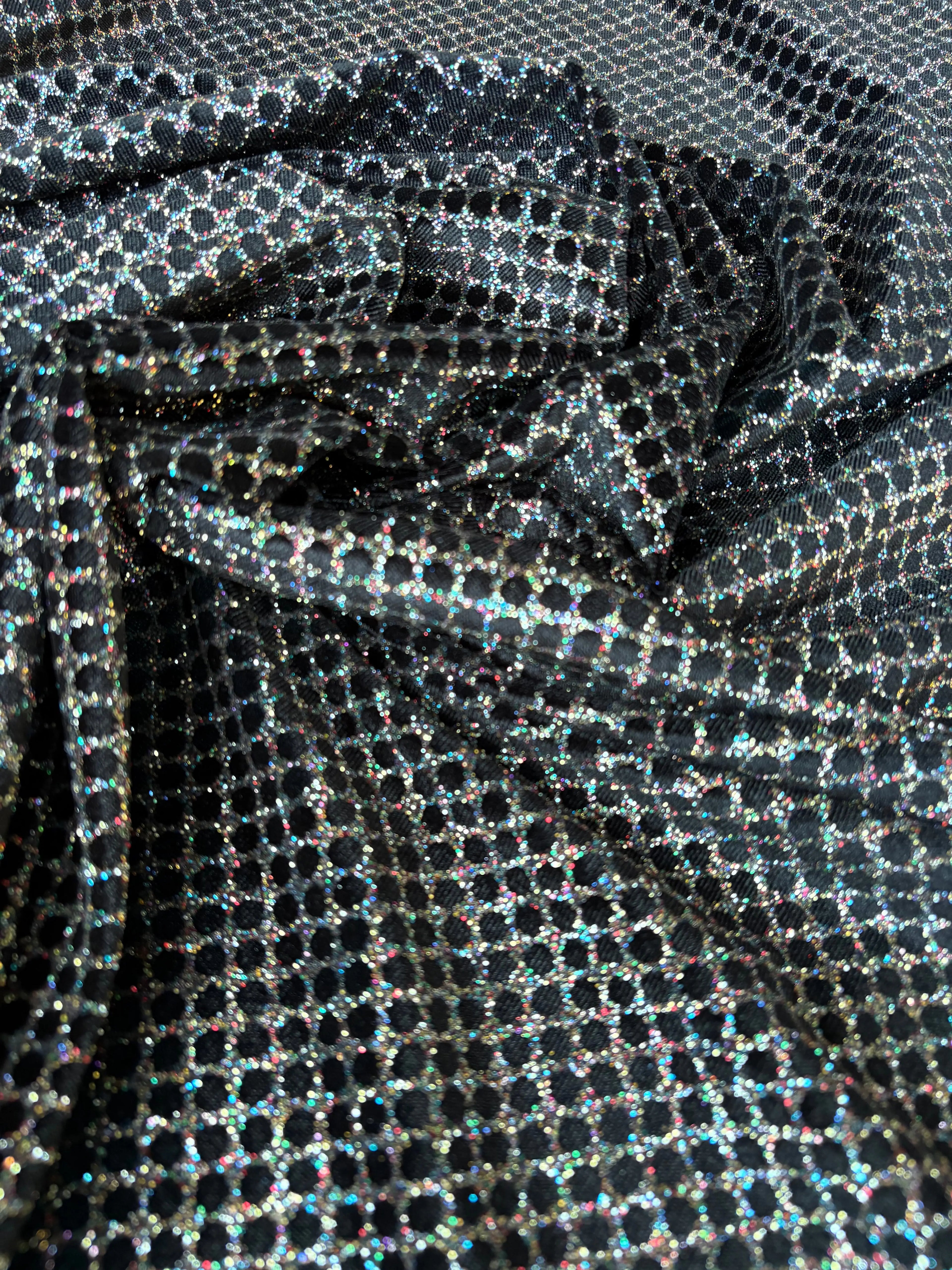 Velluto Elastico Glitter Multicolor