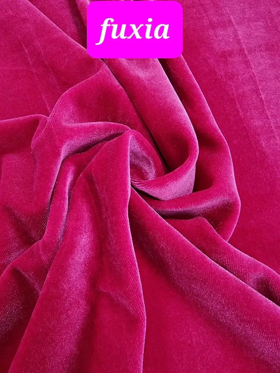Velluto Elastico Morbido Fuxia / 0,5 m