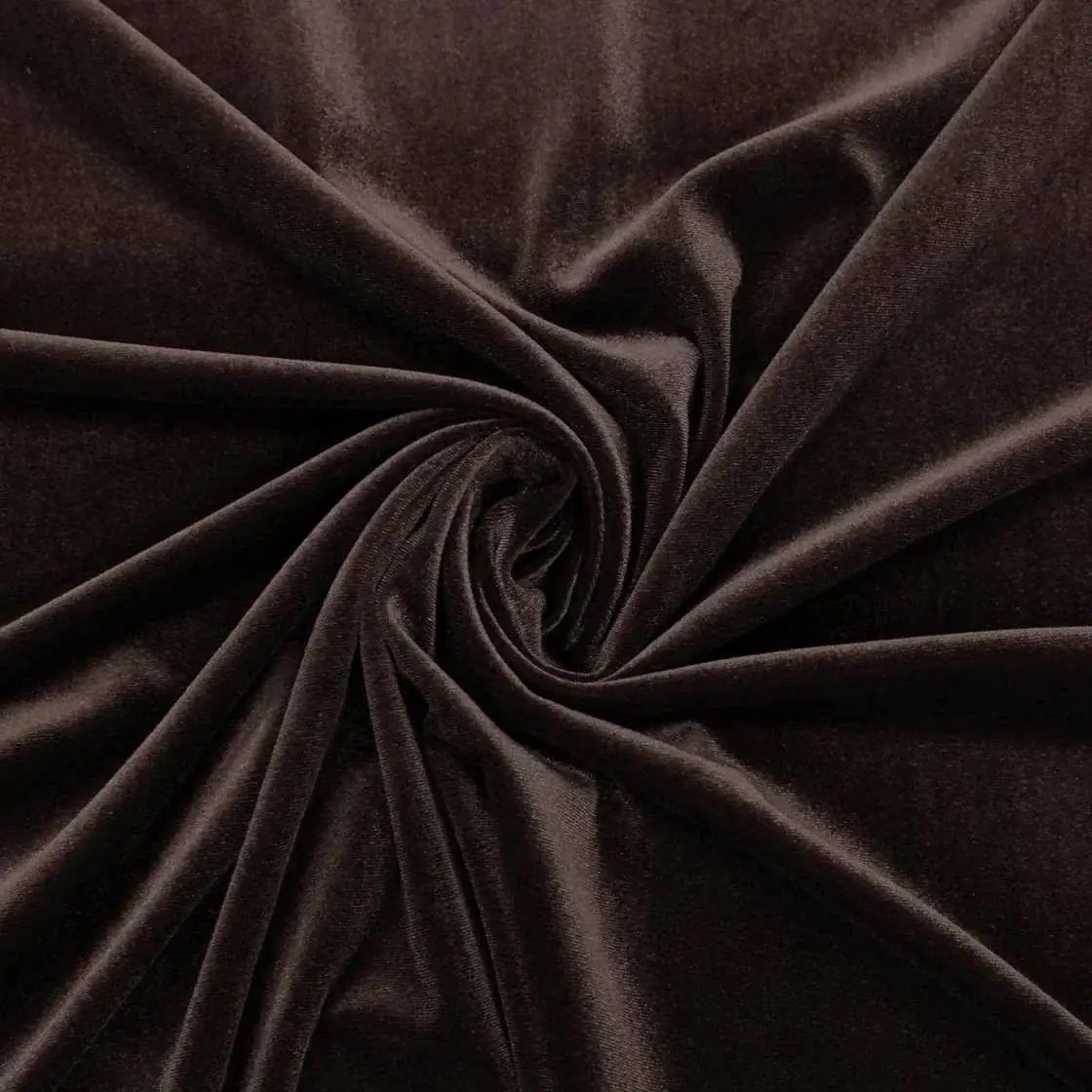Velluto Elastico Morbido Marrone / 0,5 m