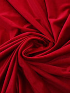 Velluto Elastico Morbido Rosso / 0,5 m