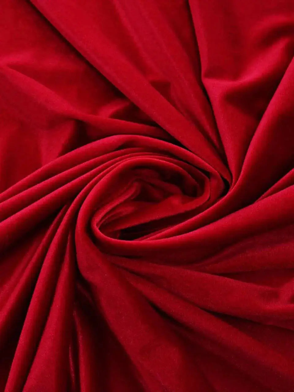 Velluto Elastico Morbido Rosso / 0,5 m