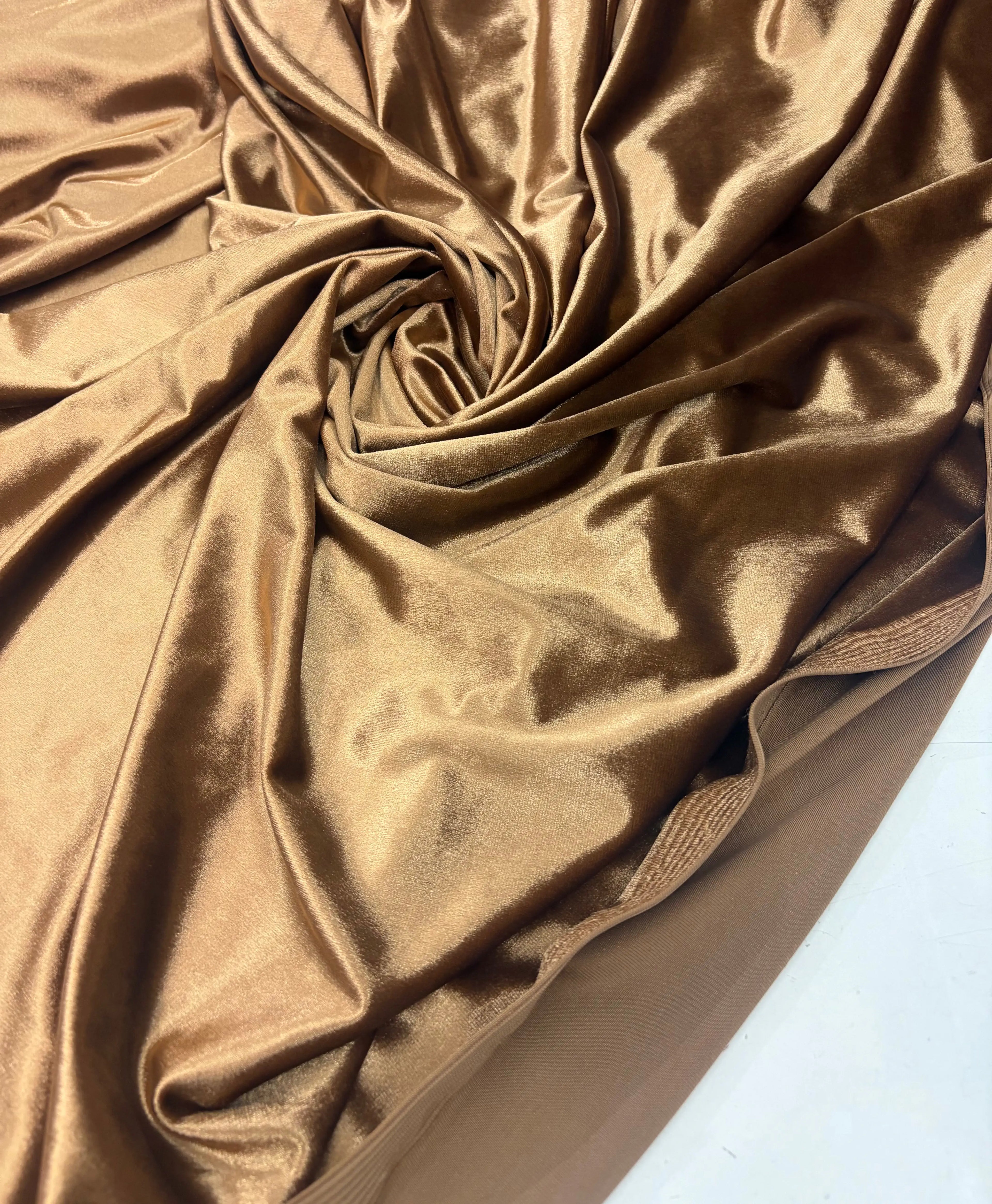 Velluto Elastico Morbido (SOTTOPREZZO) Bronzato