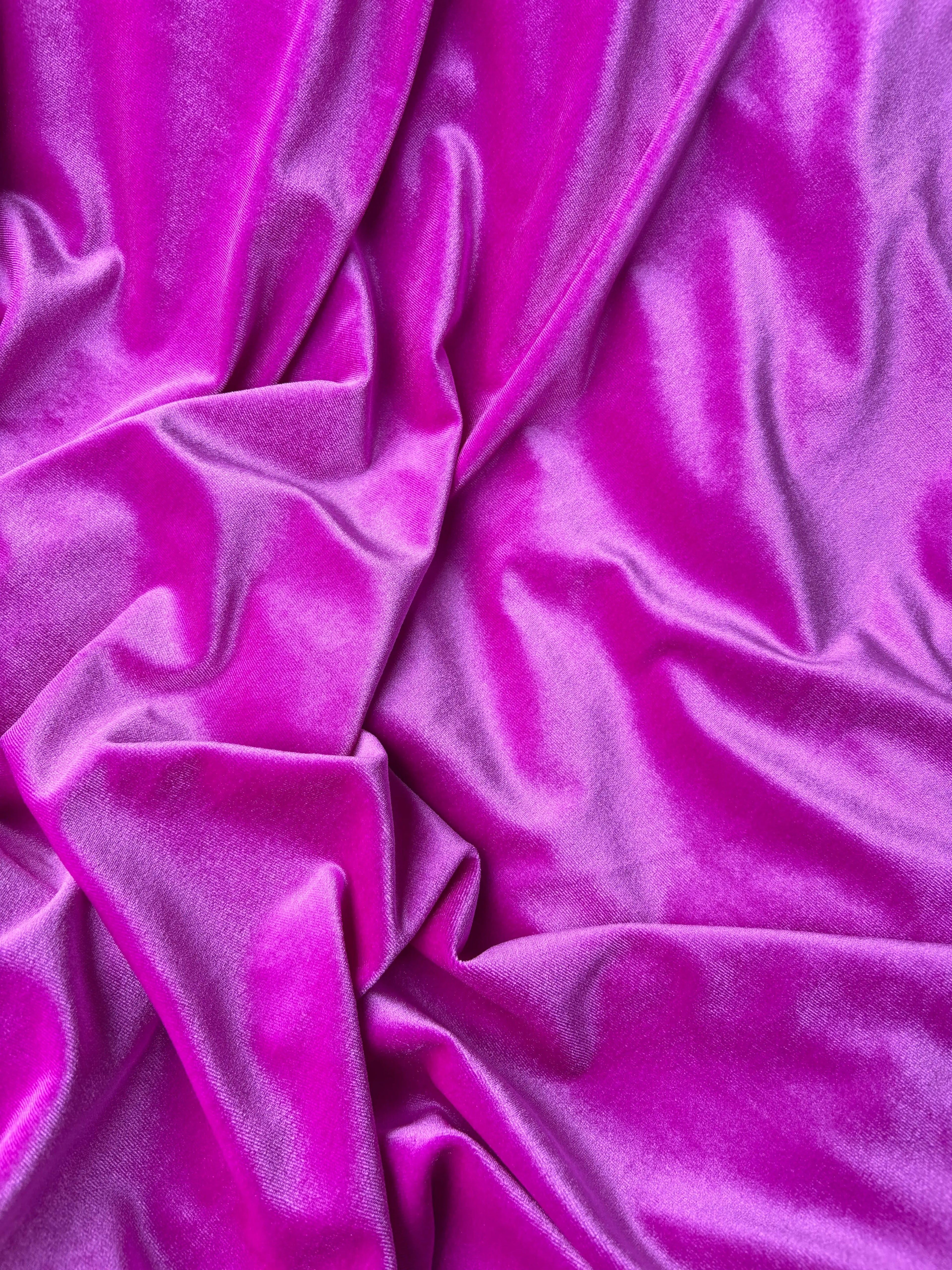 Velluto Elastico Morbido (SOTTOPREZZO) Fucsia fluid