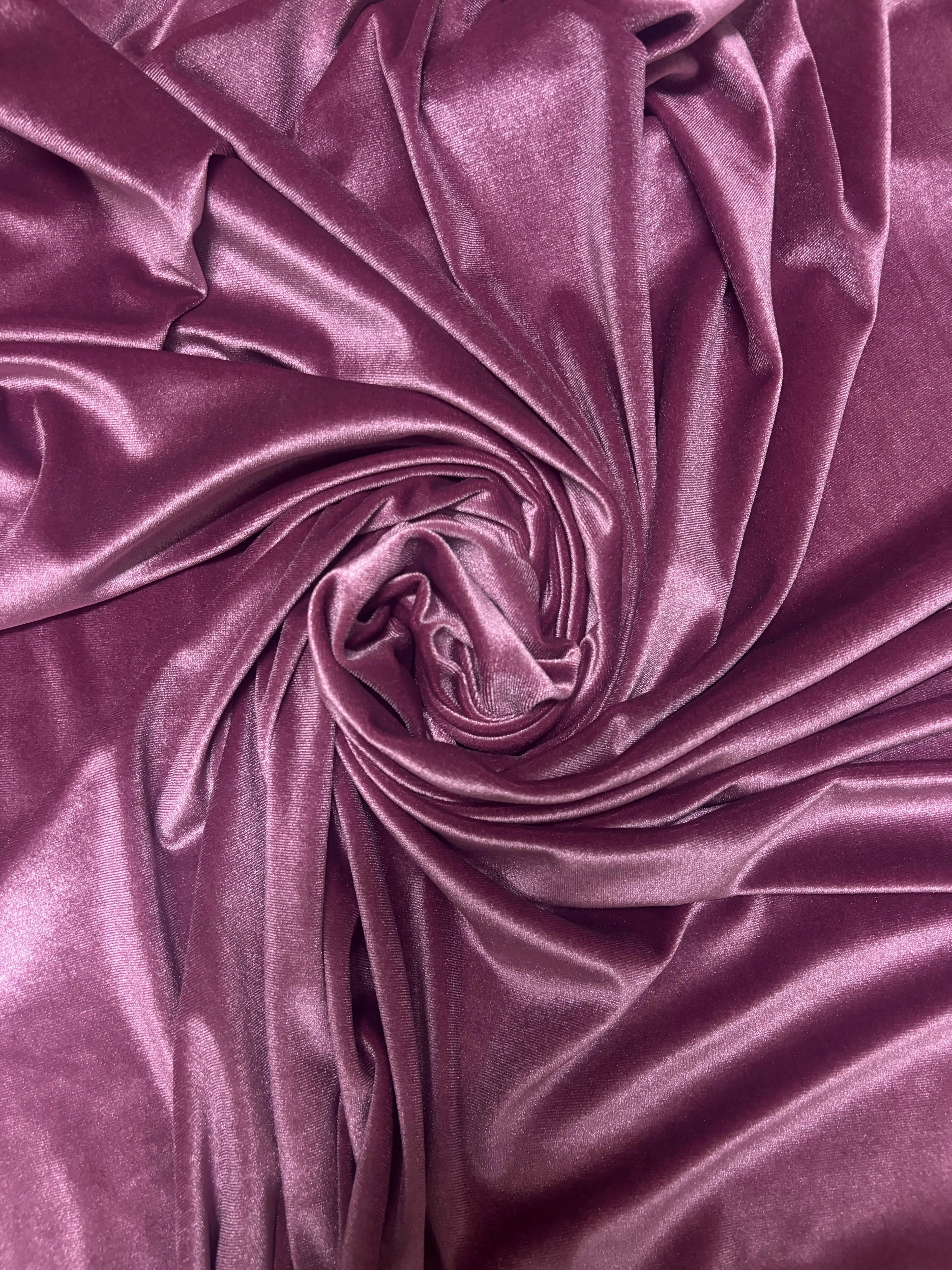 Velluto Elastico Morbido (SOTTOPREZZO) Malva