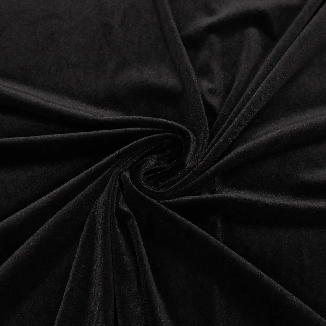 Velluto Elastico Morbido (SOTTOPREZZO) Nero