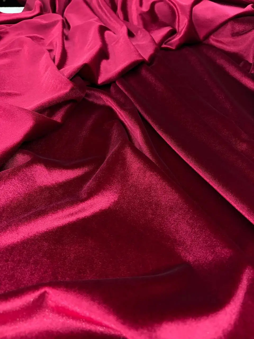 Velluto Elastico Morbido (SOTTOPREZZO) Rosso Scuro