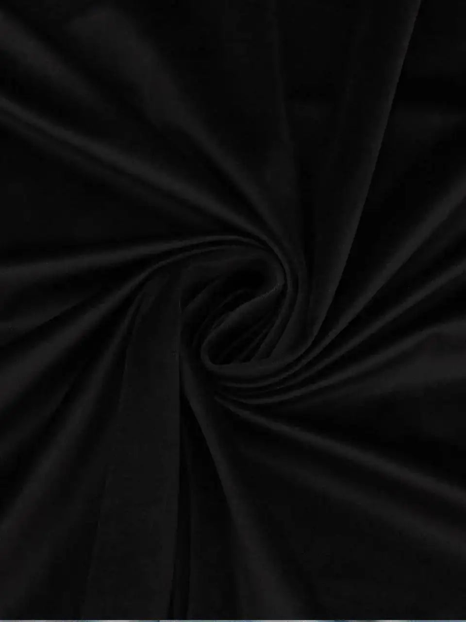 Velluto Liscio Modellabile Nero / 0,5 m