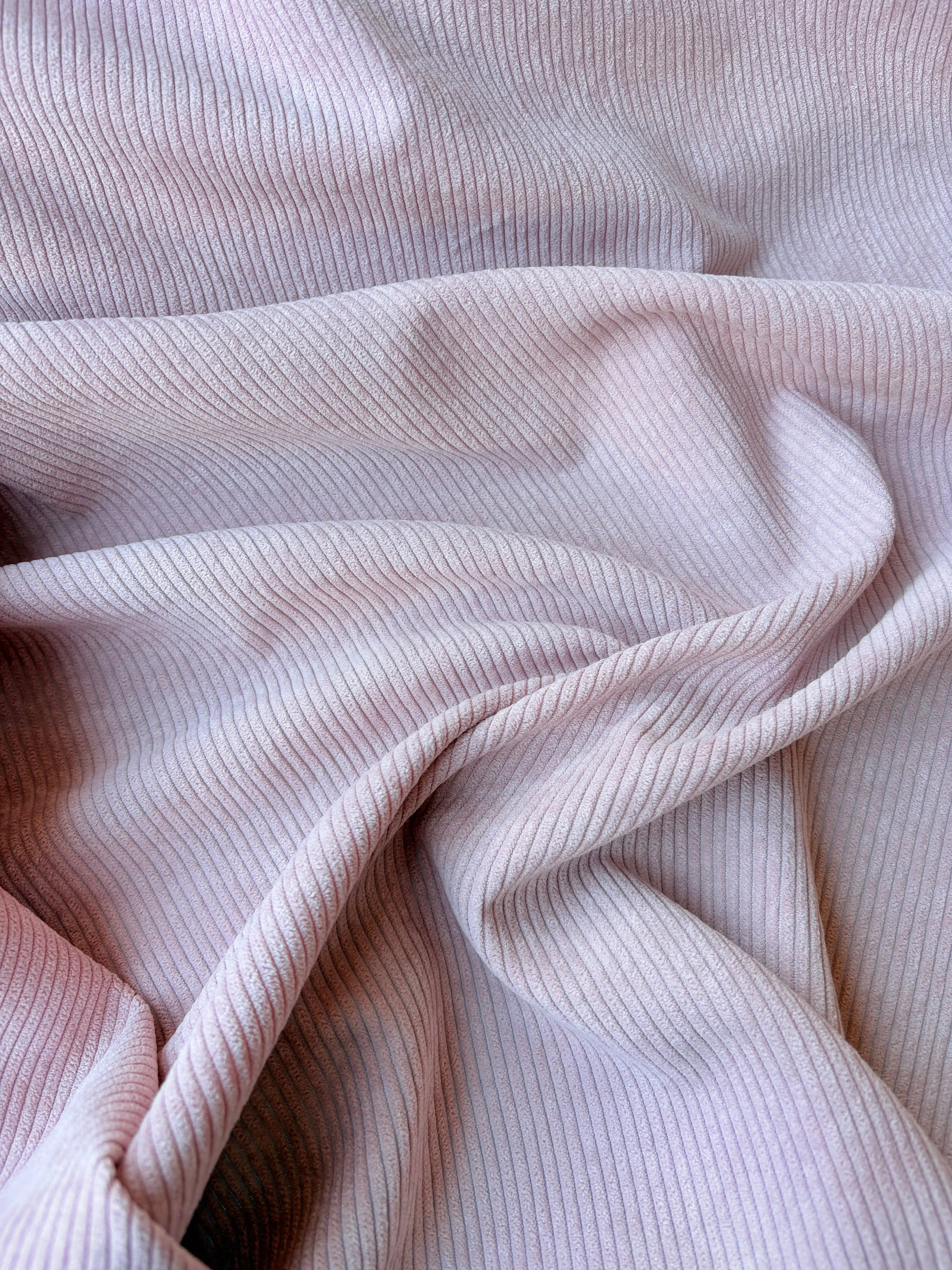 Velluto Rigatino Millerighe Metraggio / Rosa Tenue