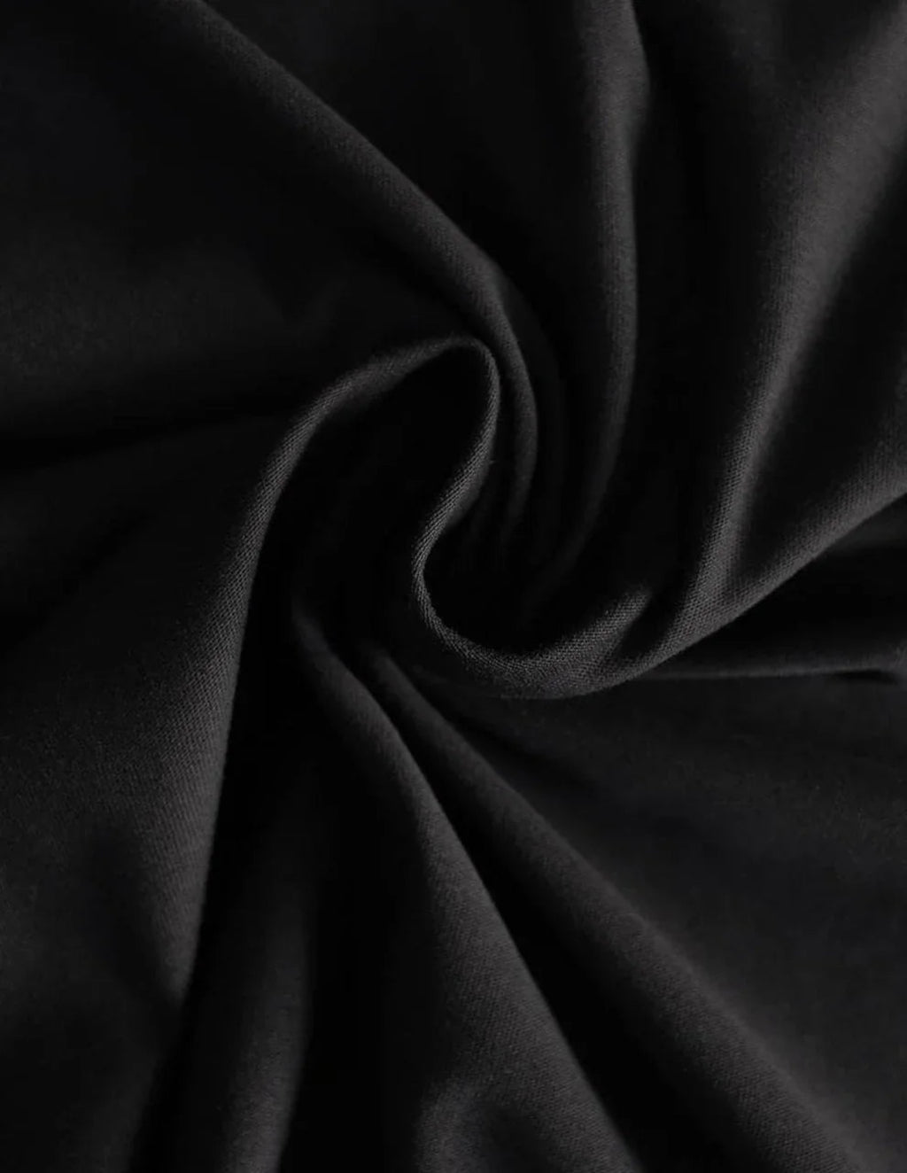 Tessuto jersey cotone elasticizzato nero al metro per cucito creativo