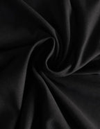 Tessuto jersey cotone elasticizzato nero al metro per cucito creativo
