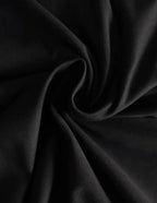 Tessuto jersey cotone elasticizzato nero al metro per cucito creativo