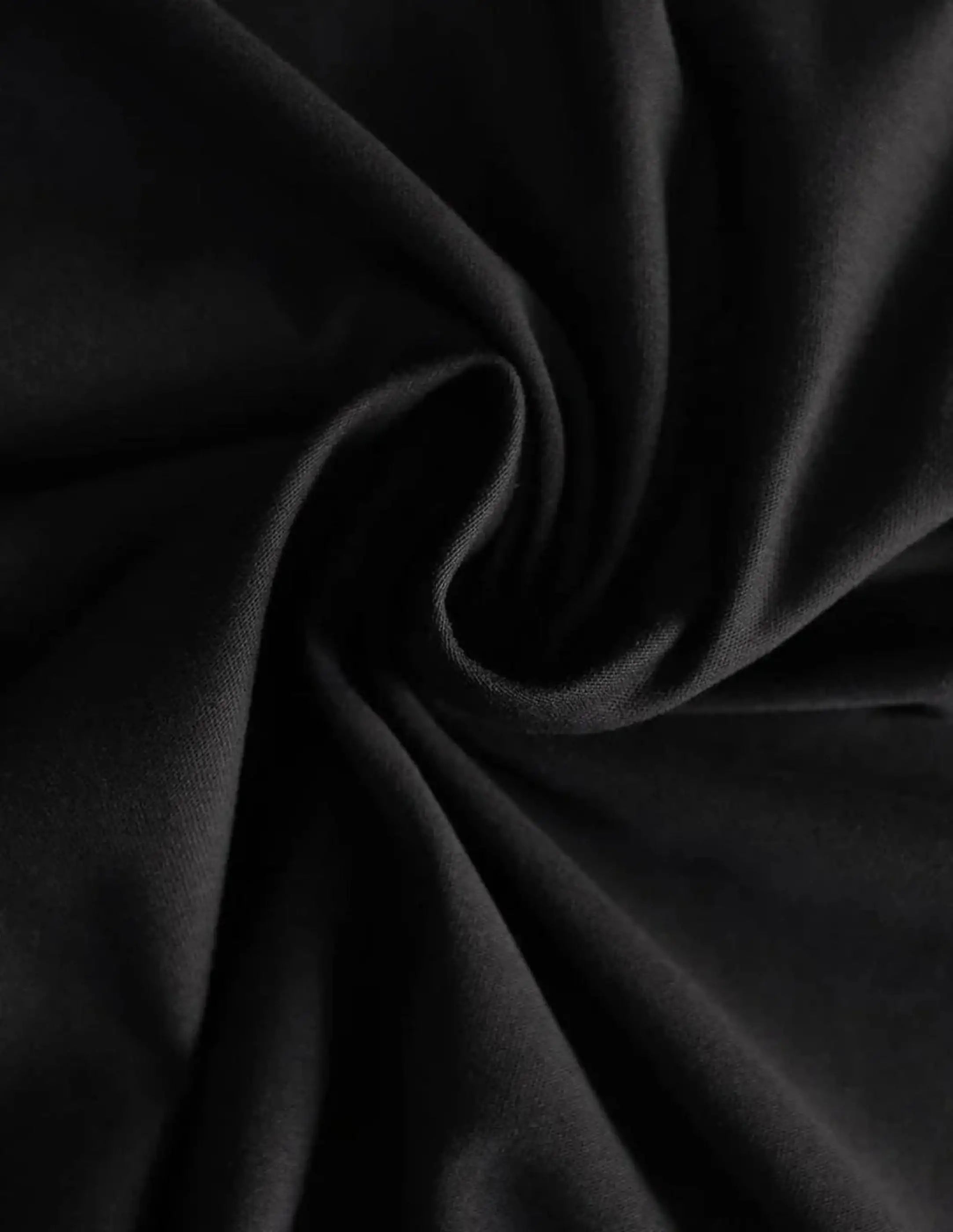 Tessuto jersey cotone elasticizzato nero al metro per cucito creativo