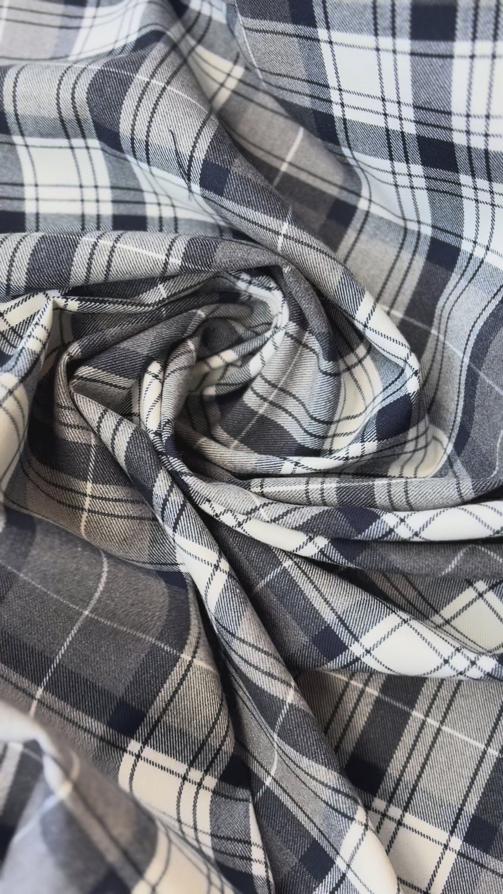 Tartan Scozzese Lanetta Laurent Grigio Blu