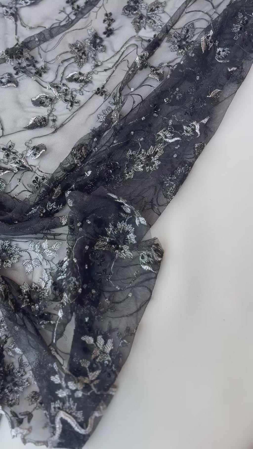 Pizzo  Cerimonia floreale Luxury nero