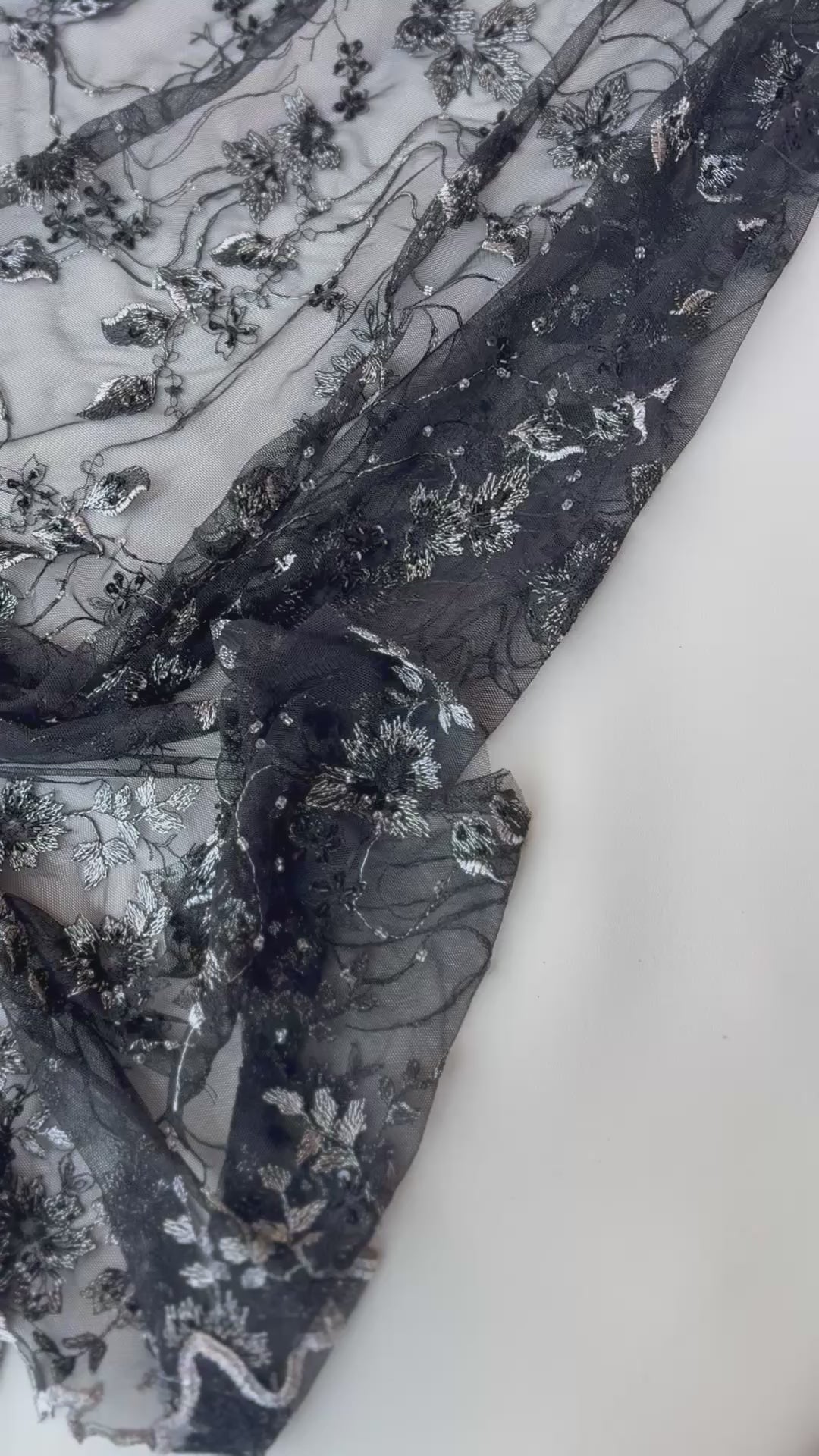 Pizzo  Cerimonia floreale Luxury nero