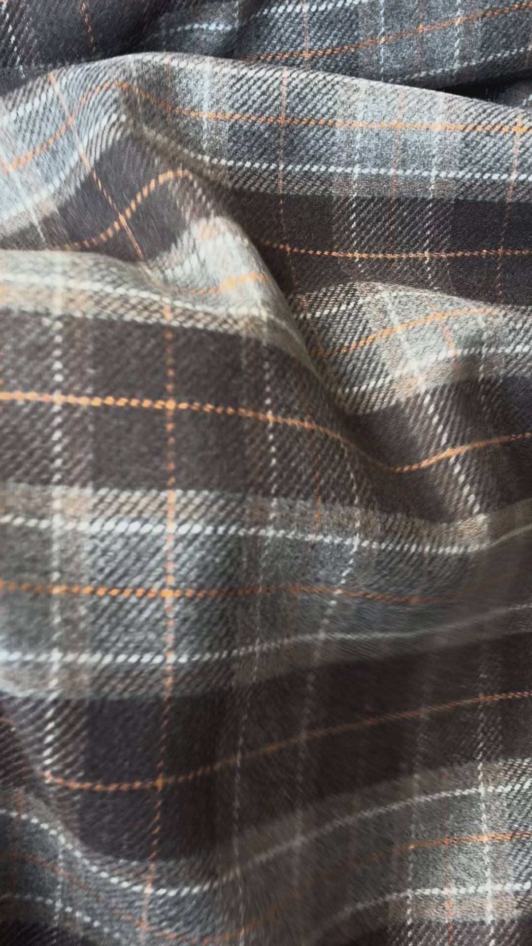 Tessuto Panno Lana COTTA Tartan