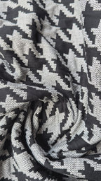 Scampolo maglia pied de poul grigio nero 1,70x1,50