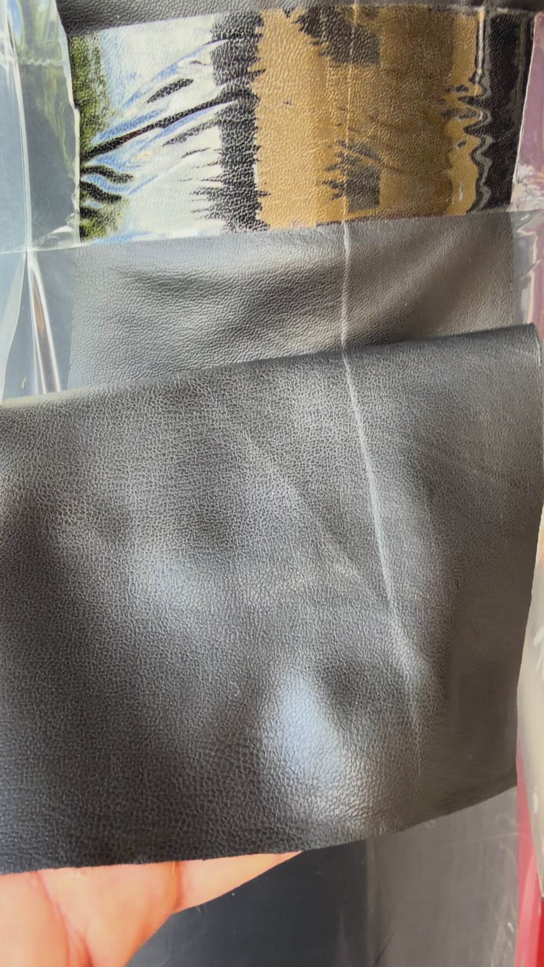 Ecopelle Abbigliamento Elastica Nera