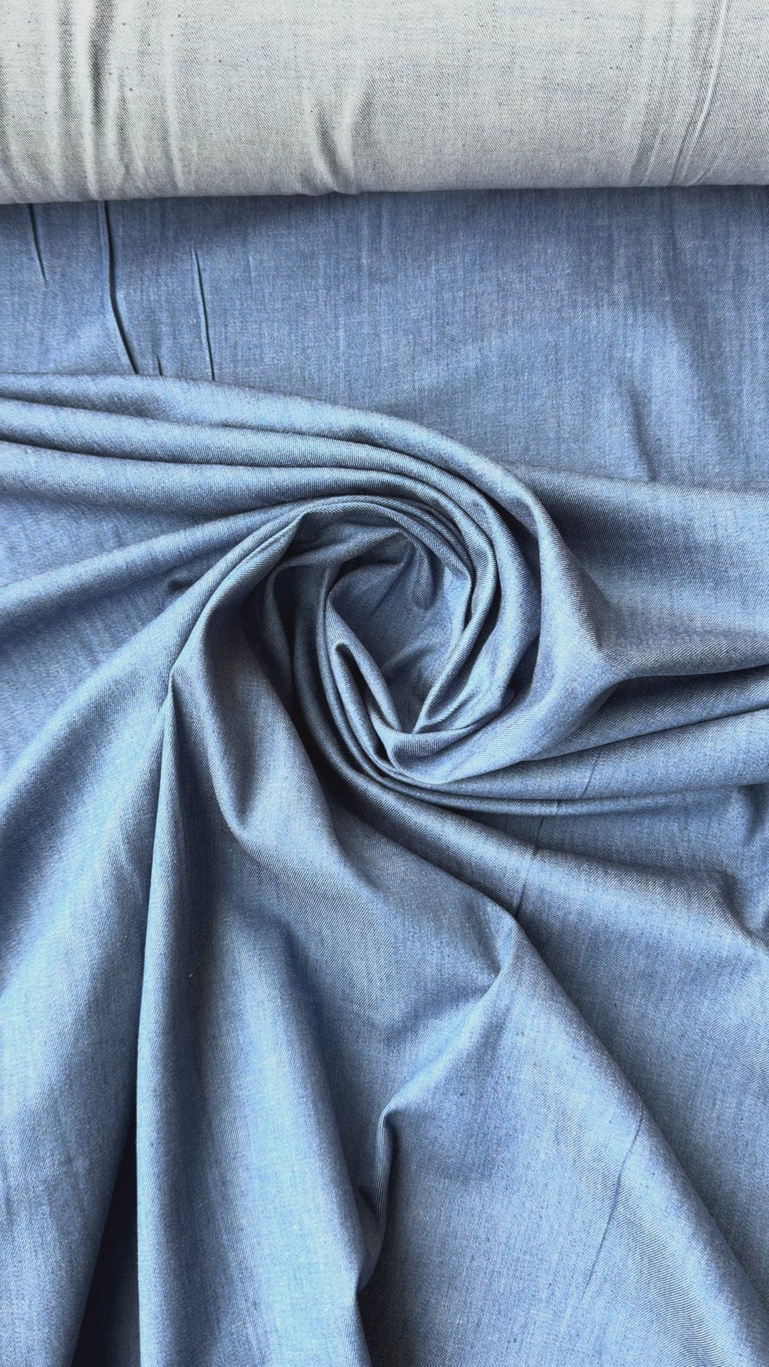 Tessuto Jeans Cambrè Chambray Leggero