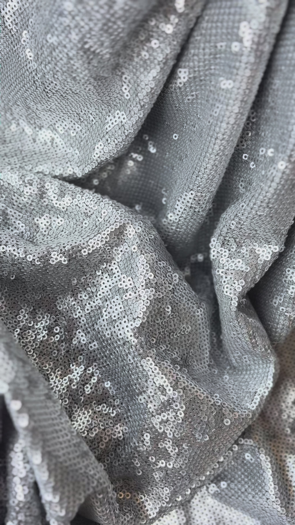 Pailettes Argento Elastiche