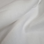 Tessuto doppio lino bianco seta, elegante e strutturato, ideale per decorazioni, bomboniere e cucito creativo