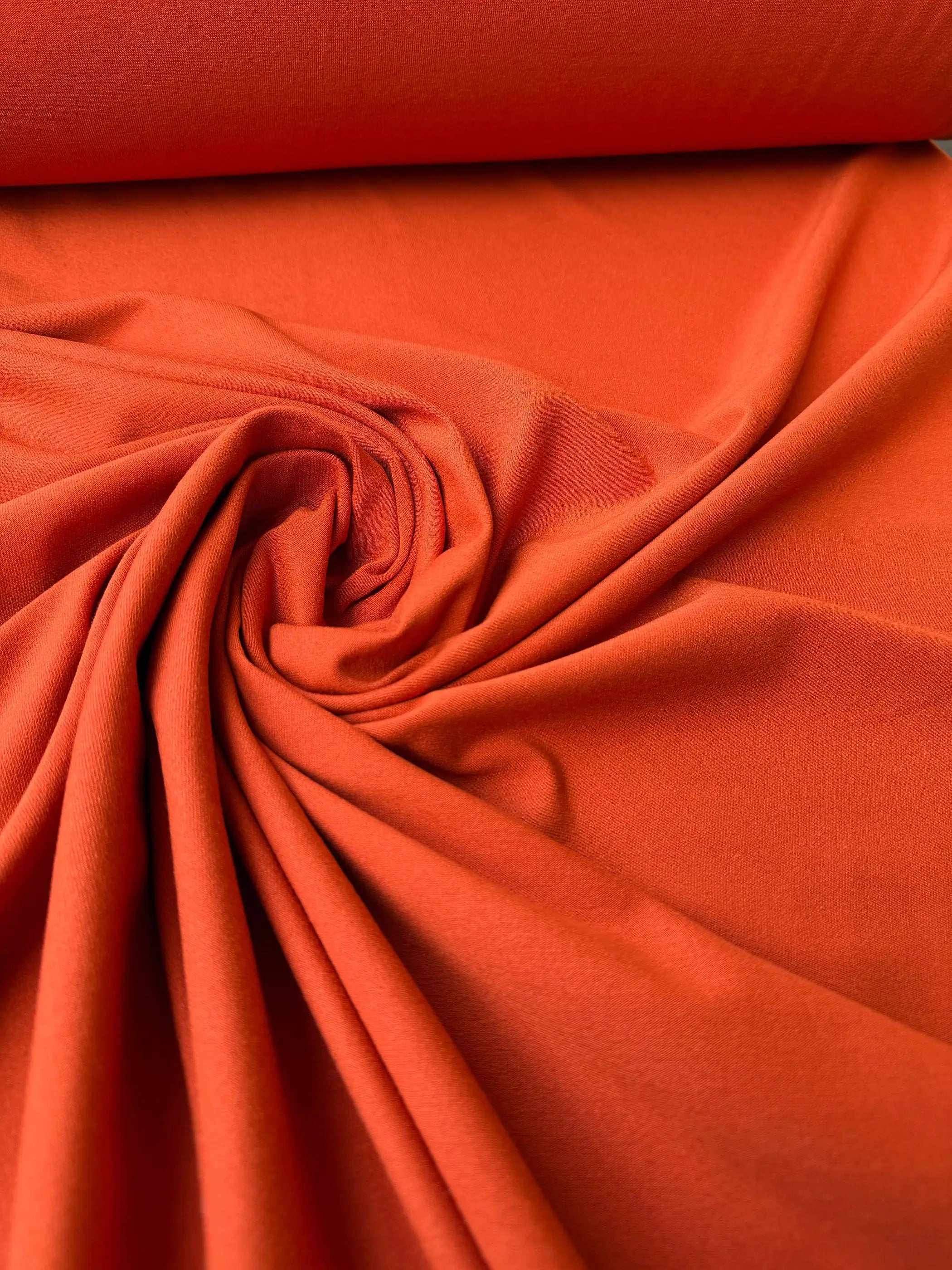 Jersey cotone elasticizzato arancio trump per abiti casual e capi comodi