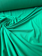 Jersey cotone elastico verde medio per abbigliamento sportivo