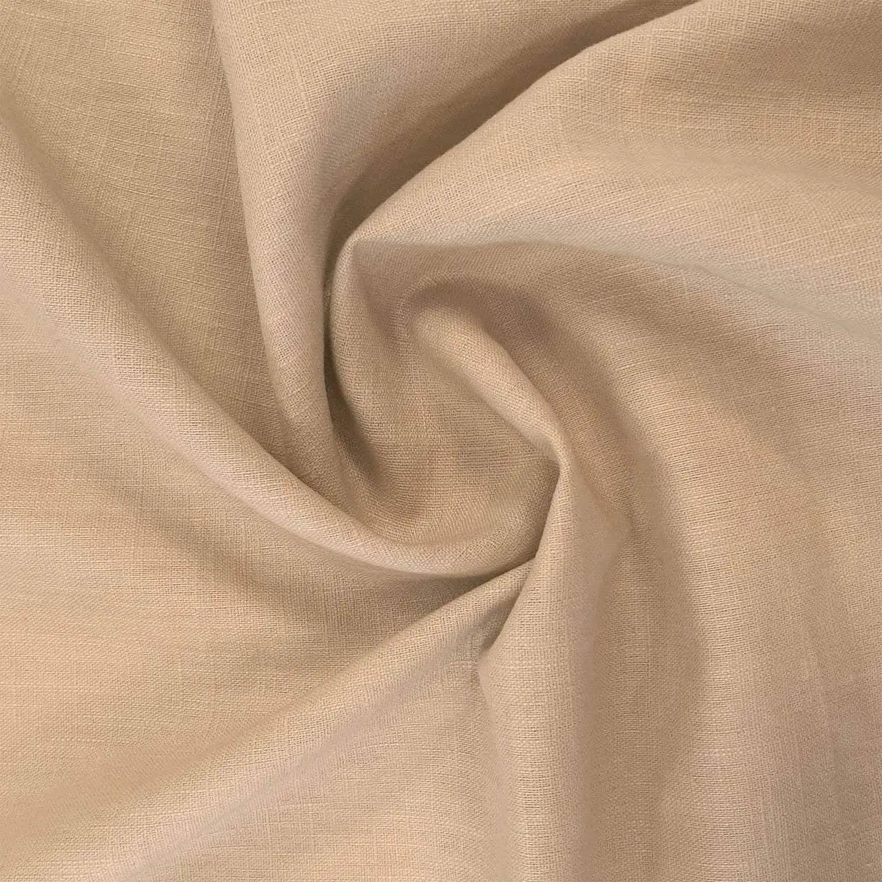 Tessuto puro lino Dante colore beige, naturale e traspirante, ideale per camicie e abbigliamento estivo