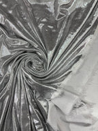 Lycra milleluci argento glitter per costumi scenici e pattinaggio