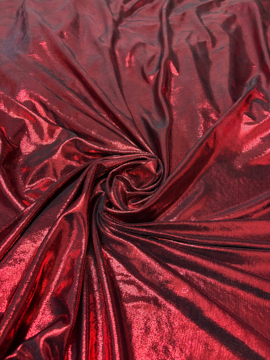 Lycra milleluci rosso glitter, tessuto elasticizzato per spettacoli e performance