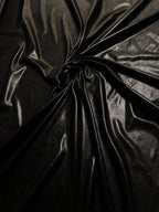 Tessuto lycra spalmata bielastica colore nero, lucida ed elastica, ideale per costumi danza e spettacolo