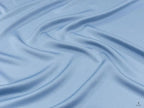 Tessuto raso satin celeste per camicie eleganti e abbigliamento raffinato