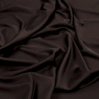 Tessuto raso satin marrone per camicie eleganti e abbigliamento raffinato