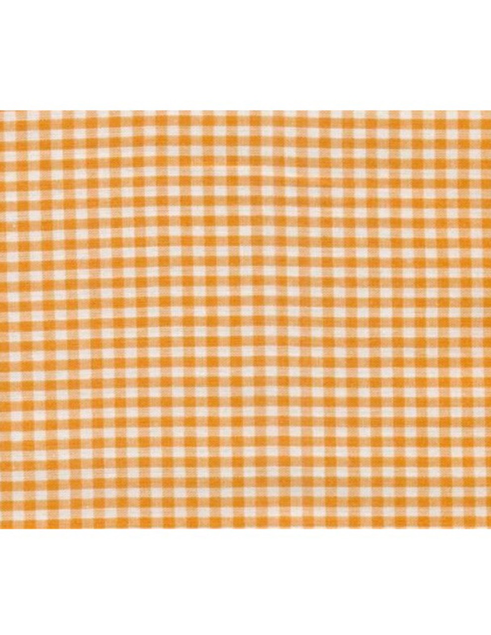 Tessuto zephir in cotone a quadrettini arancione 3x3 mm, perfetto per camicie, abbigliamento estivo e cucito creativo