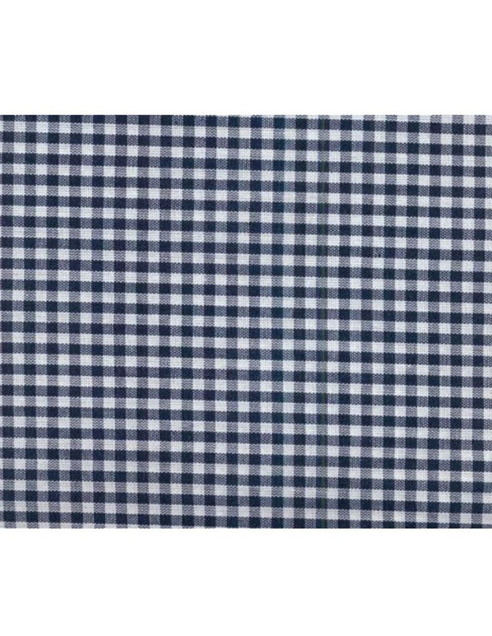 Tessuto zephir in cotone a quadrettini blu scuro 3x3 mm, perfetto per camicie, abbigliamento estivo e cucito creativo