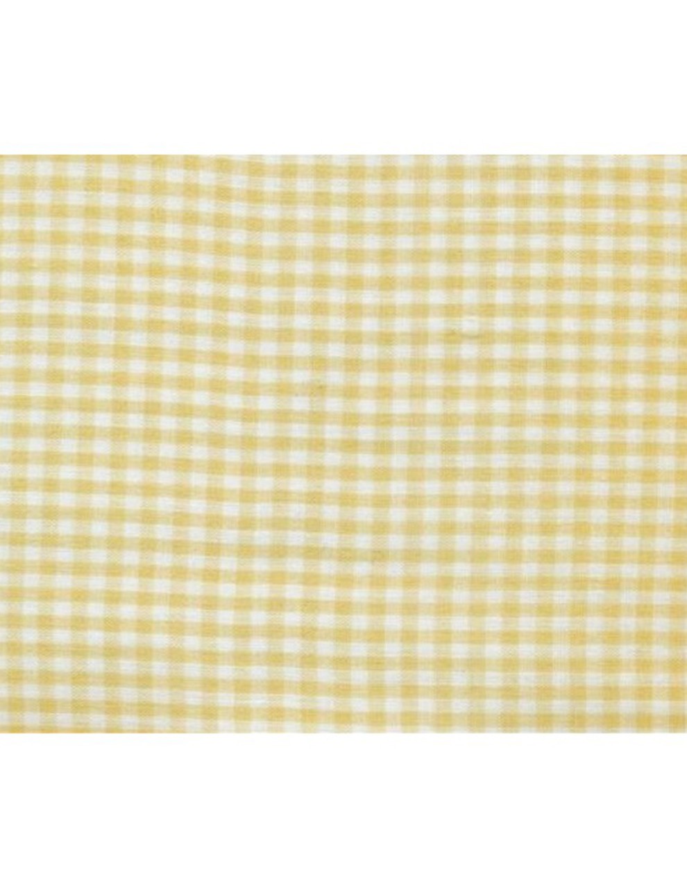 Tessuto zephir in cotone a quadrettini giallo 3x3 mm, perfetto per camicie, abbigliamento estivo e cucito creativo