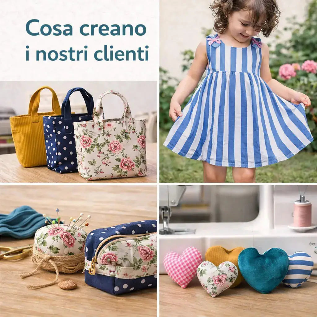 Cosa creano i nostri clienti con i tessuti della mystery box di WorldTessuti